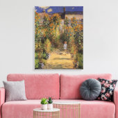 De tuin van de kunstenaar in Vetheuil door Claude  Canvas Afdruk (Insitu (Woonkamer))