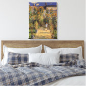 De tuin van de kunstenaar in Vetheuil door Claude  Canvas Afdruk (Insitu (Slaapkamer))