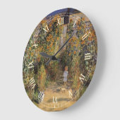 De tuin van de kunstenaar in Vetheuil door Claude  Grote Klok (Hoek)