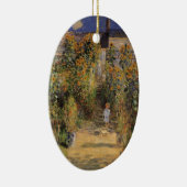 De tuin van de kunstenaar in Vetheuil door Claude  Keramisch Ornament (Rechts)