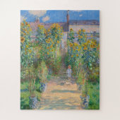 De tuin van de kunstenaar in Vétheuil door Claude  Legpuzzel (Verticaal)