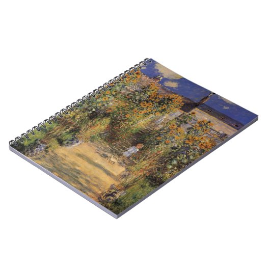 De tuin van de kunstenaar in Vetheuil door Claude Notitieboek (Linkerzijde)