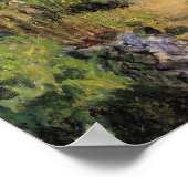 De tuin van de kunstenaar in Vetheuil door Claude  Poster (Hoek)