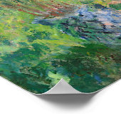 De tuin van de kunstenaar in Vétheuil door Claude  Poster (Hoek)