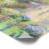 De tuin van de kunstenaar in Vétheuil door Claude  Poster (Hoek)