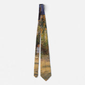 De tuin van de kunstenaar in Vetheuil door Claude  Stropdas (Achterkant)