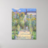 De tuin van de kunstenaar in Vétheuil, Monet Canvas Afdruk (Voorkant)