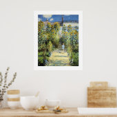 De tuin van de kunstenaar in Vetheuil Poster (Keuken)