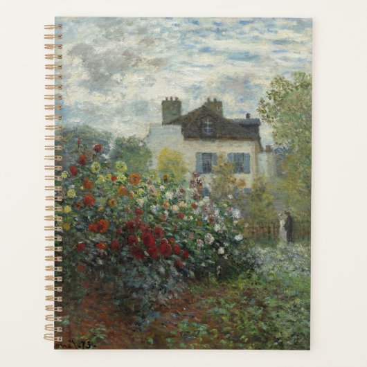 De tuin van de kunstenaar met Dahlias Planner (Voorkant)