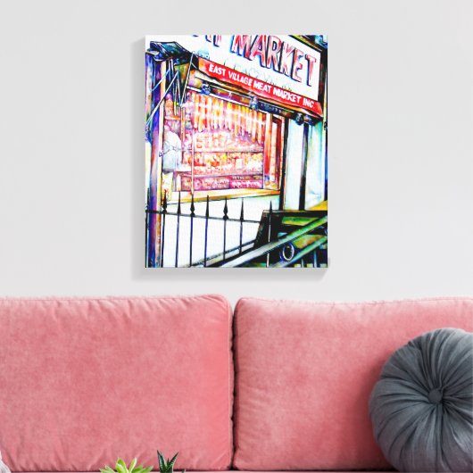 De tuin van de wijsheid van de East Village Canvas Afdruk (Insitu (Woonkamer))