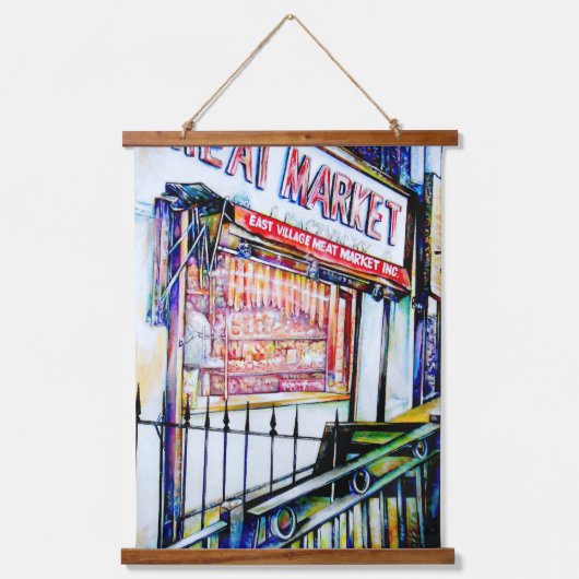 De tuin van de wijsheid van de East Village Hangend Wandkleed (Voorkant)