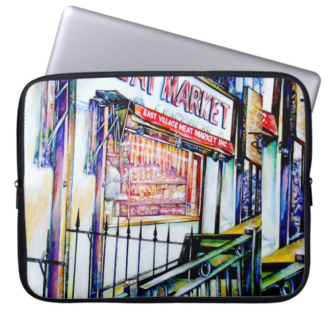 De tuin van de wijsheid van de East Village Laptop Sleeve (Voorkant)