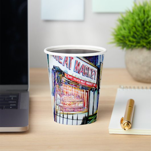 De tuin van de wijsheid van de East Village Papieren Bekers (Insitu)