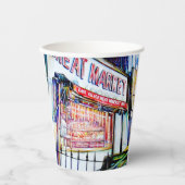 De tuin van de wijsheid van de East Village Papieren Bekers (Voorkant)