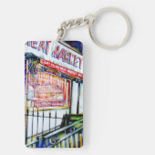 De tuin van de wijsheid van de East Village Sleutelhanger (achterkant)