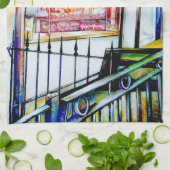 De tuin van de wijsheid van de East Village Theedoek (Gevouwen)