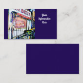 De tuin van de wijsheid van de East Village Visitekaartje (Voorkant / Achterkant)