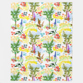 De tuin van de zomer fleece deken (Voorkant)