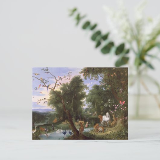 De tuin van Eden, 1659 Briefkaart (Staand voorkant)