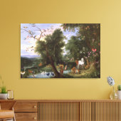 De tuin van Eden, 1659 Canvas Afdruk (Insitu (Woonkamer))