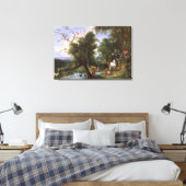 De tuin van Eden, 1659 Canvas Afdruk (Insitu (Slaapkamer))