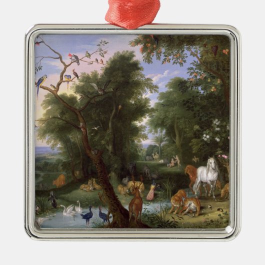 De tuin van Eden, 1659 Metalen Ornament (Voorkant)