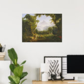 De tuin van Eden (1828) - Thomas Cole Poster (Thuiskantoor)
