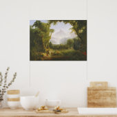 De tuin van Eden (1828) - Thomas Cole Poster (Keuken)