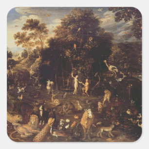 De tuin van Eden Vierkante Sticker