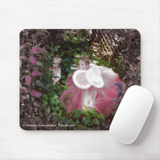 De tuin van een Fairie Muismat (Met muis)