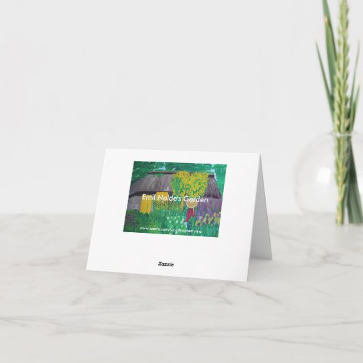 De Tuin van Emil Nolde Kaart (Achterkant)