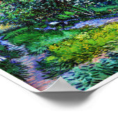 De tuin van het Asiel op Saint-Rémy, Van Gogh Poster (Hoek)