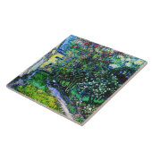 De tuin van het Asiel op Saint-Rémy, Van Gogh Tegeltje (Zijkant)