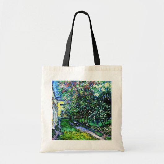 De tuin van het Asiel op Saint-Rémy, Van Gogh Tote Bag (Voorkant)