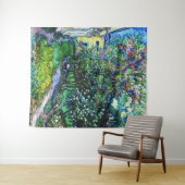 De tuin van het Asiel op Saint-Rémy, Van Gogh Wandkleed (In Situ (horizontaal))