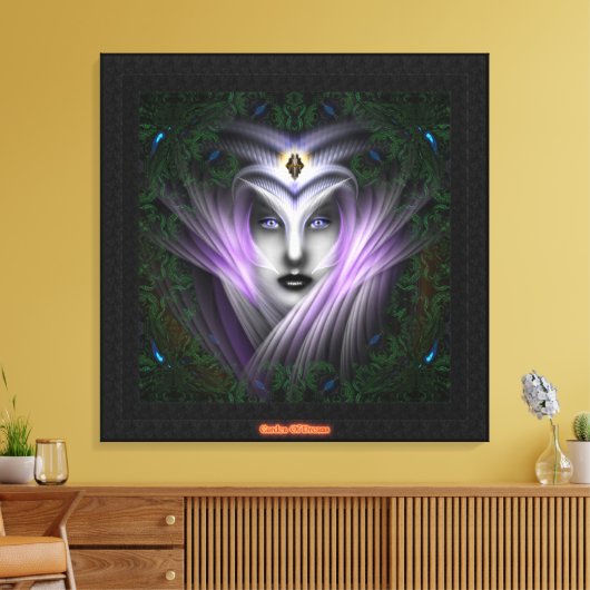 De tuin van het droomdoek canvas afdruk (Insitu (Woonkamer))