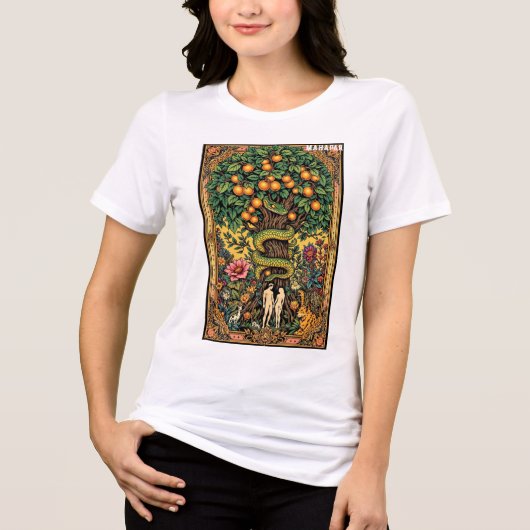 De tuin van het Eden Tattoo Art Tri-Blend Shirt (Voorkant)