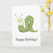 De Tuin van het gram · Groene Worm Kaart (Gele Bloem)