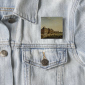 De tuin van het kasteel, 1773 vierkante button 5,1 cm (In situ)