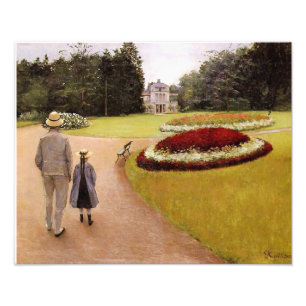 De tuin van het landgoed Caillebotte, Foto Afdruk