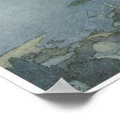 De tuin van het Paradijs, Edmund Dulac Poster (Hoek)