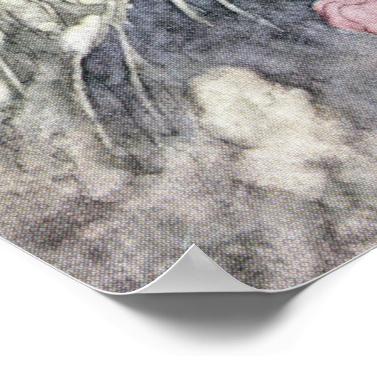 De tuin van het rijke Man door Charles Robinson Poster (Hoek)