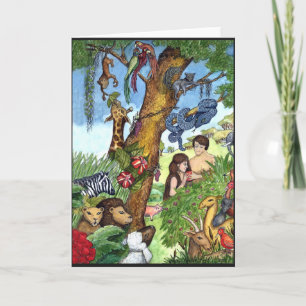 De tuin van het wenskaart Eden Kaart