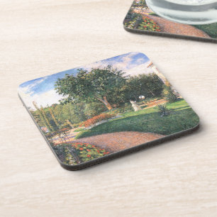 De tuin van Les Mathurins Camille Pissarro Bier Onderzetter