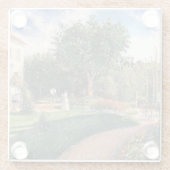 De tuin van Les Mathurins Camille Pissarro Glazen Onderzetter (Achterkant)