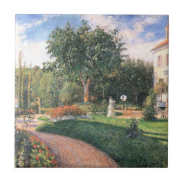 De tuin van Les Mathurins Camille Pissarro Tegeltje