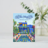 De tuin van Majorelle Marokko Briefkaart (Staand voorkant)
