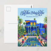 De tuin van Majorelle Marokko Briefkaart (Voorkant / Achterkant)