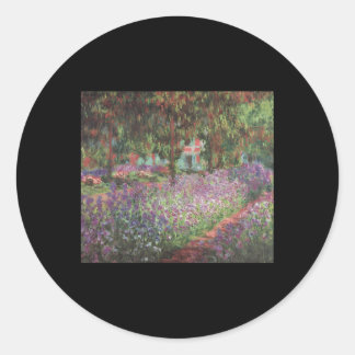 De tuin van Monet bij Giverny Impressionism Ronde Sticker