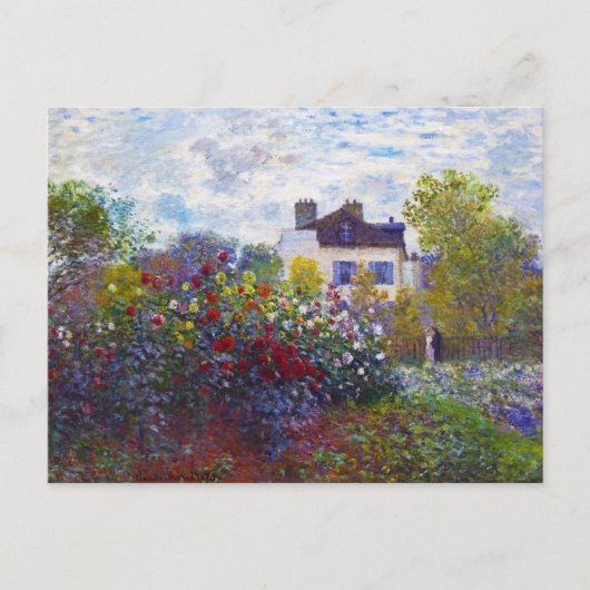 De tuin van Monet in Argenteuil Claude Monet Briefkaart (Voorkant)